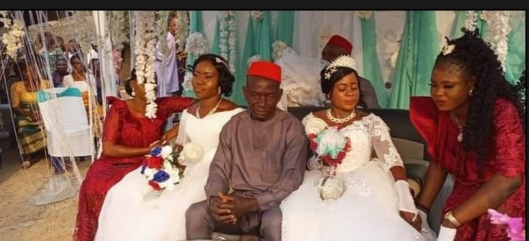 Umugabo yasezeranye n'abagore babiri umunsi umwe