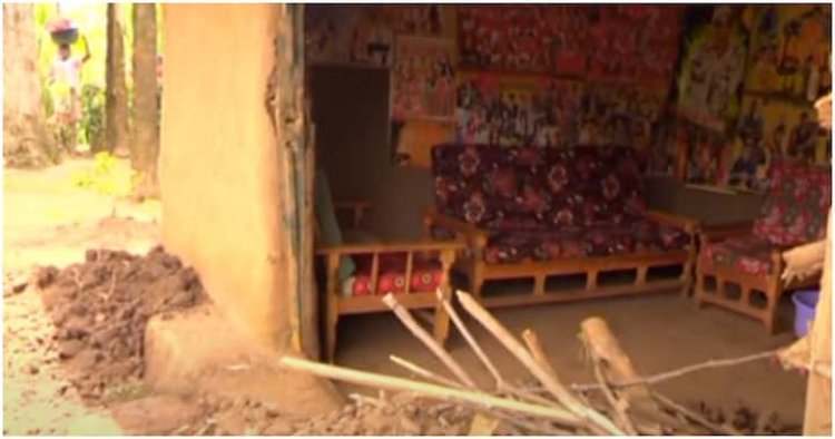 Yashenye inzu ahita acukura imva ngo yishyingure.