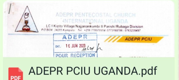 ADEPR ya Uganda yandikiye Isae imwihanangiriza kubiba amacakubiri