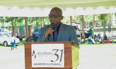 Rubavu. Minisitiri w'Ingabo Juvenal Marizamunda yasabye abarokotse Jenoside kwitandukanya n'umwanzi.