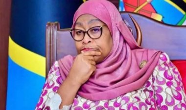 Perezida Samia yashenguwe n'urupfu rwa Minisitiri Lukuvi